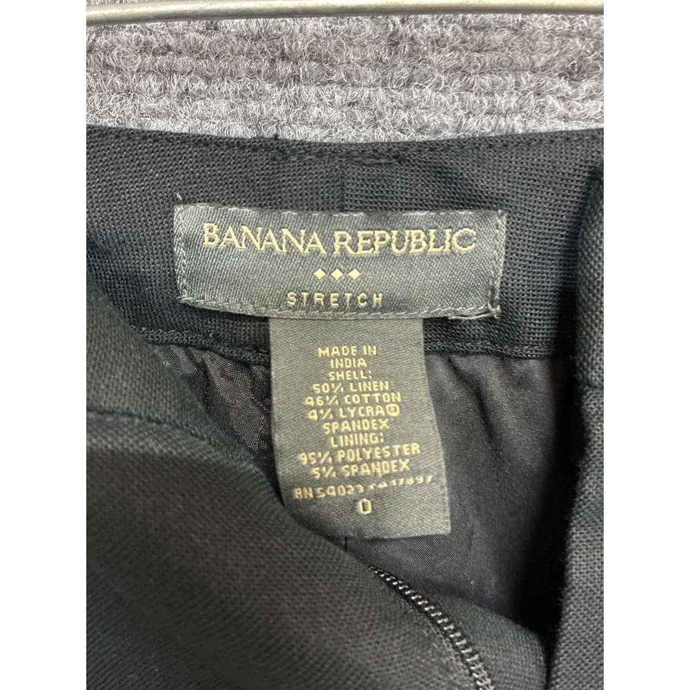 Linen Banana Republic Black Linen Blend Suit Set Blazer 2P Pants 0 Petite